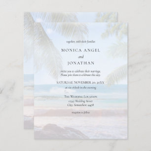 Papier Budget Tropical Beach Palm VS 2 Mariage