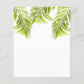 Papier Budget Tropical Beach Wedding Invitation (Dos)