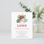 Papier Budget Tropical Cocktail Luau Fête des mariées (Debout devant)