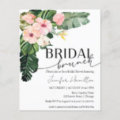 Papier Budget Tropical Floral Bridal Brunch Invitation (Devant)