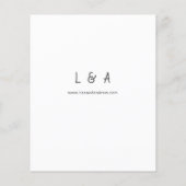 Papier Budget Tropical Hawaiian Floral Fête des mariées (Dos)