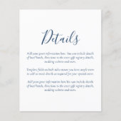 Papier Budget Tropical Mariage Détails Hôtels Boîtier (Devant)