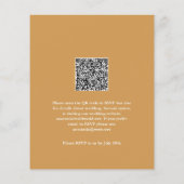 Papier Budget Tropical Palm Leaf QR Code  Invitation (Dos)