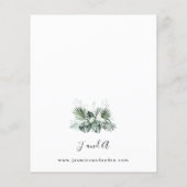 Papier Budget Tropical Palm & White Floral Mariage V2 LN (Dos)