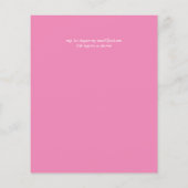 Papier BUDGET Tropical rose Fête des mariées ou Mariage (Dos)