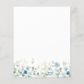 Papier Budget Turquoise Bleu Beige Fleur sauvage Fête des (Dos)
