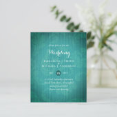 Papier BUDGET Turquoise Mystique Mariage Invitation (Debout devant)