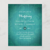 Papier BUDGET Turquoise Mystique Mariage Invitation (Devant)