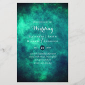 Papier BUDGET Turquoise Mystique Mariage Invitation (Devant)