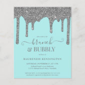 Papier Budget Turquoise Parties scintillant argent Driver (Devant)