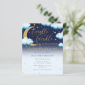 Papier Budget Twinkle Little Star Blue Boy Premier annive (Debout devant)