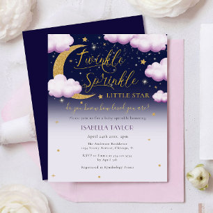 Papier Budget Twinkle Little Star Rose Girl Baby Sprinkle