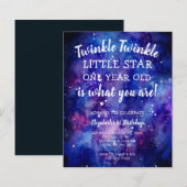 Papier Budget Twinkle Twinkle Little Star 1er anniversair (Devant / Derrière)