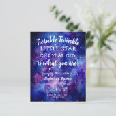 Papier Budget Twinkle Twinkle Little Star 1er anniversair (Debout devant)