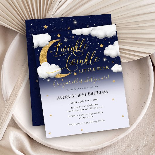 Papier Budget Twinkle Twinkle Little Star Premier Anniver