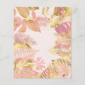 Papier Budget Two Wild Pale Pink 2e Invitation d'annivers (Dos)