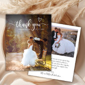 Papier Budget Typographie moderne 2 Mariage photo Merci