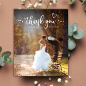 Papier Budget Typographie moderne 2 Mariage photo Merci