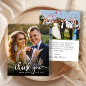 Papier Budget Typographie moderne 2 Mariage photo Merci