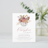 Papier Budget Un Petit Baby shower Citrouille Boho Girl (Debout devant)