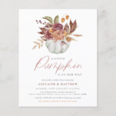 Papier Budget Un Petit Baby shower Citrouille Boho Girl (Devant)