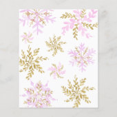 Papier BUDGET Un petit Baby shower de neige Invitation (Dos)