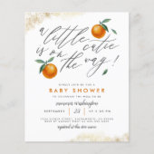 Papier Budget Un Petit Baby shower Orange Neutre Un Peu C (Devant)