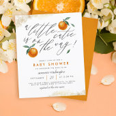 Papier Budget Un Petit Baby shower Orange Neutre Un Peu C