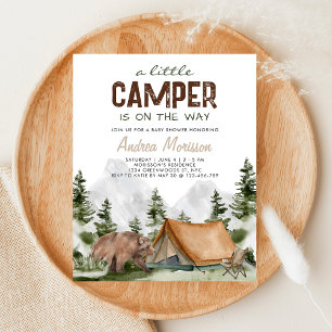 Papier Budget Un Petit Camper Ours Bébé Garçon Douche