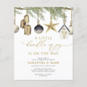 Papier Budget Un Petit Ensemble De Joy Baby shower Invita (Devant)