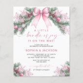 Papier Budget Un Petit Ensemble De Joy Baby shower Invita (Devant)