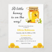 Papier Budget Un Petit Miel Abeille Baby shower Invitatio (Devant)