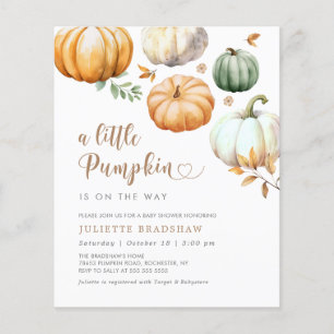 Papier Budget Un Peu Citrouille Automne Baby shower Autom
