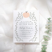 Papier Budget Un Peu Citrouille Est En Route Baby shower