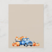 Papier Budget Un Peu Citrouille Sur Le Chemin Du Baby sho (Dos)