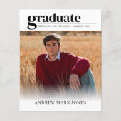 Papier Budget unique 2e année - Faire-part d'études photo (Devant)