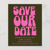 Papier Budget Unique Super les années 70 Rose Vert Économ (Devant)