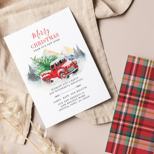 Papier Budget vacances de Noël Faire-part de déménagement