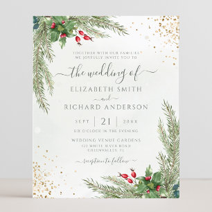 Papier Budget Vacances d'hiver Faire-part de mariage de v