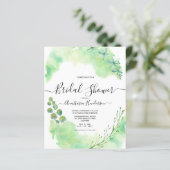 Papier Budget-verdure. Douche nuptiale. Invitation (Debout devant)