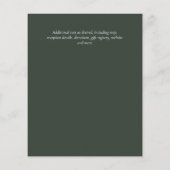 Papier BUDGET Verdure Eucalyptus Bees Mariage Invite (Dos)
