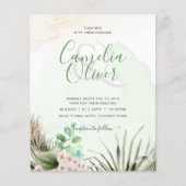 Papier BUDGET Verdure Eucalyptus Pampas Mariage en herbe (Devant)