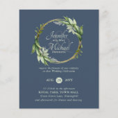 Papier BUDGET Verdure Wreath Wedding Invitations (Devant)