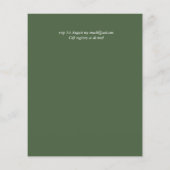 Papier BUDGET Verdure Wreath Wedding Invitations (Dos)