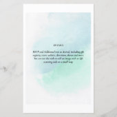 Papier BUDGET Verre de mer Mariage Abstrait moderne (Dos)