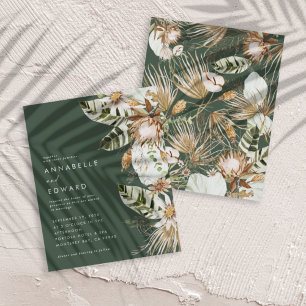 Papier Budget vert bohème botanique moderne élégant