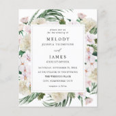 Papier Budget Vert Boho Mariage floral tropical Boho (Devant)