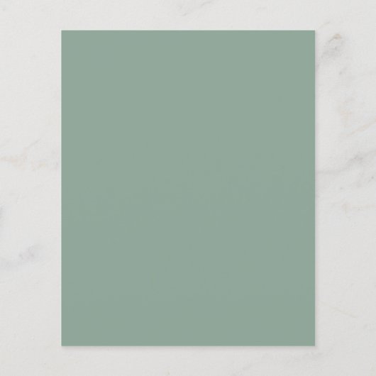 Papier budget vert eucalyptus bois foncé rustique mariage (Dos)