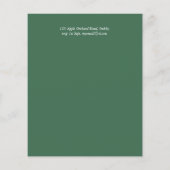 Papier Budget Vert Eucalyptus Mariage catholique Invitati (Dos)