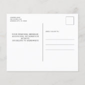 Papier Budget Vert Faire-part de mariage rustique (Dos)